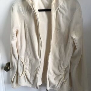 Marika Cream Zip-Up Hoodie